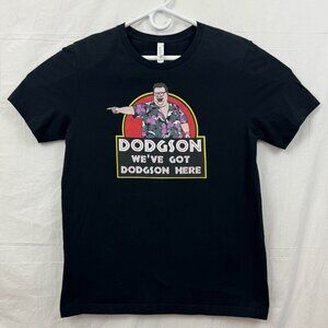 Jurassic Park We've Got Dodgson Here Tee Unisex L Black Bella+Canvas